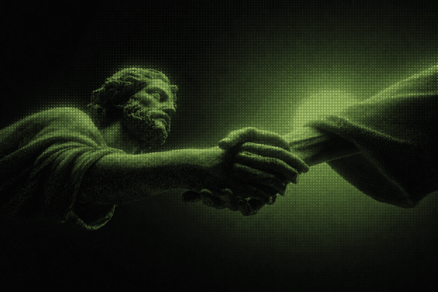 Two hands meeting — a visual for holding yourself accountable.
